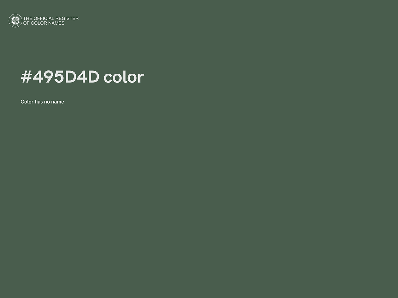 #495D4D color image