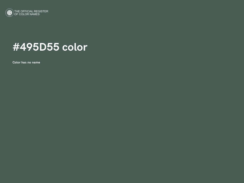 #495D55 color image