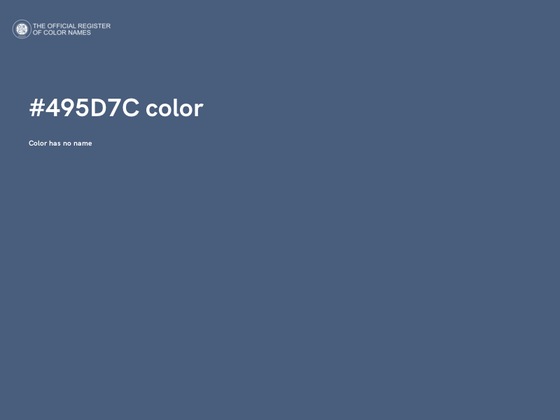 #495D7C color image