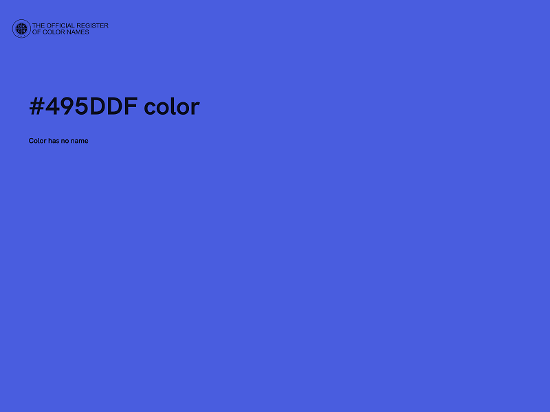 #495DDF color image