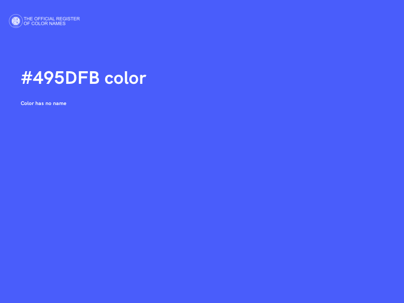 #495DFB color image