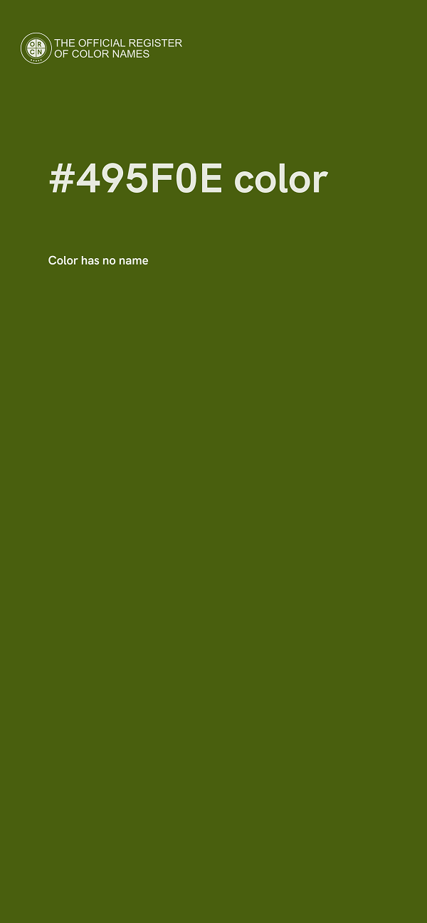 #495F0E color image