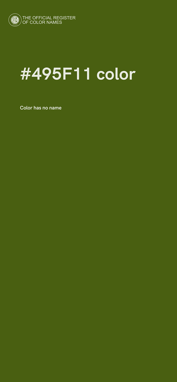 #495F11 color image