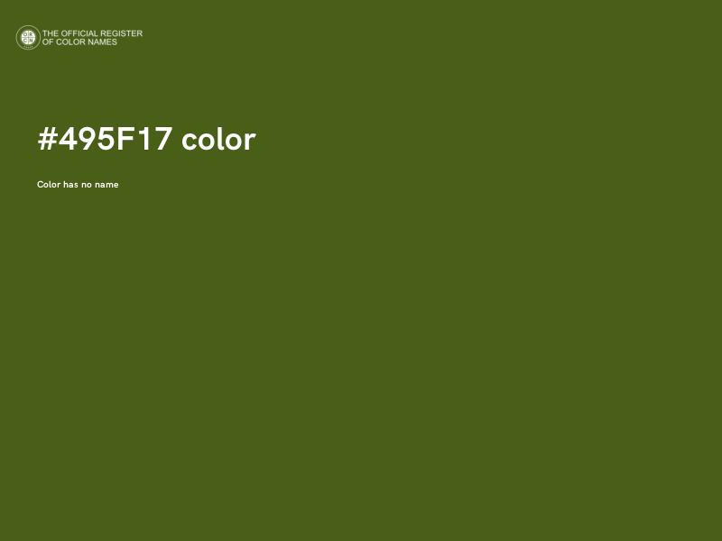 #495F17 color image