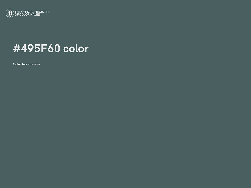 #495F60 color image