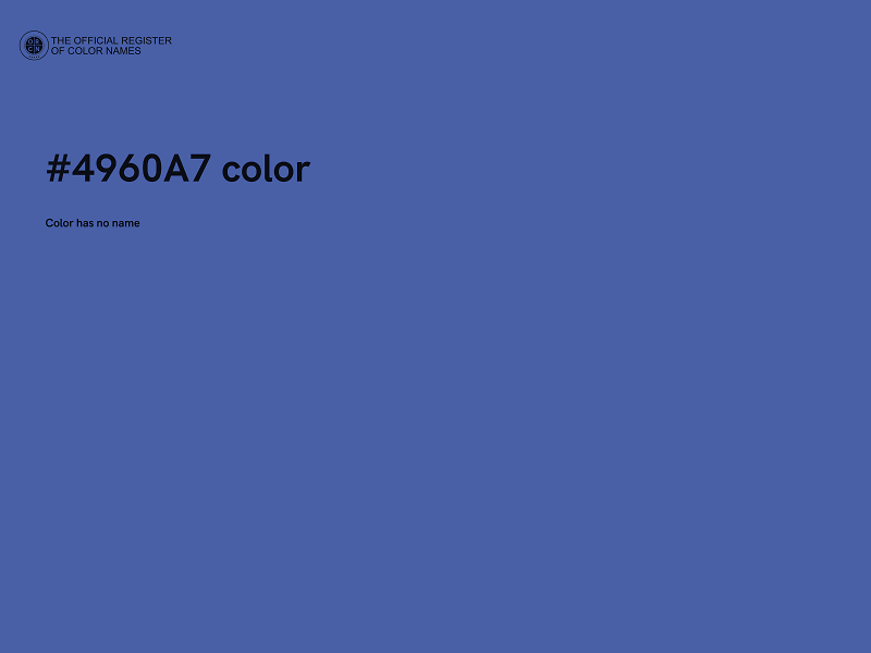 #4960A7 color image
