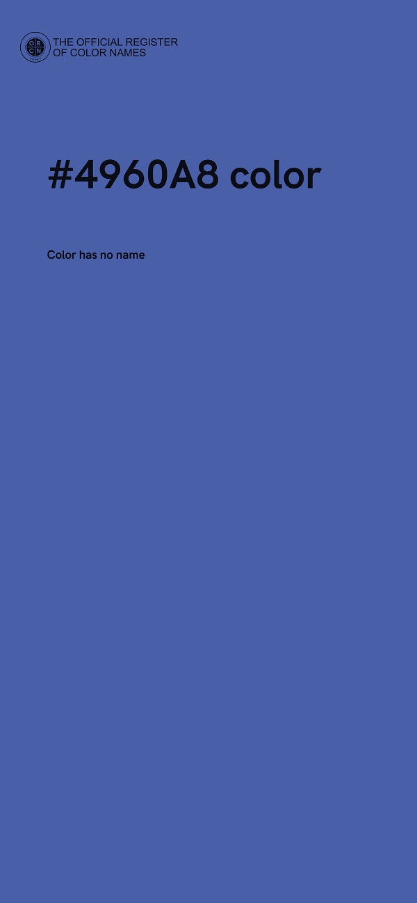 #4960A8 color image