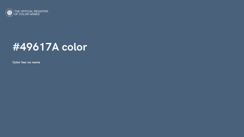 #49617A color image