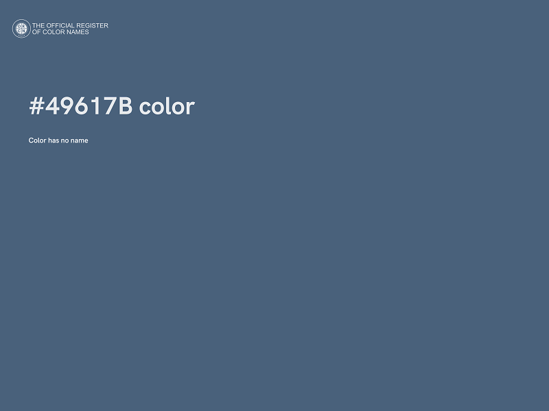 #49617B color image