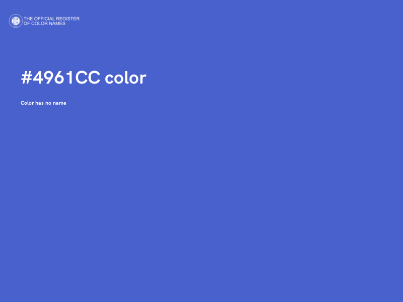 #4961CC color image
