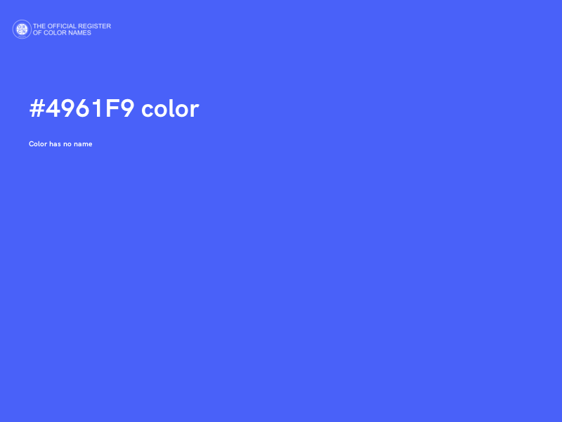 #4961F9 color image