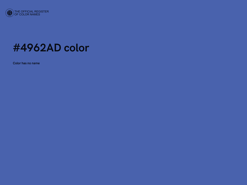 #4962AD color image