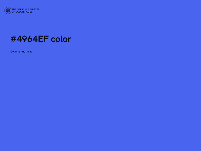 #4964EF color image