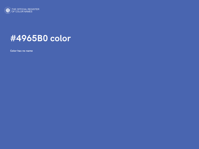#4965B0 color image