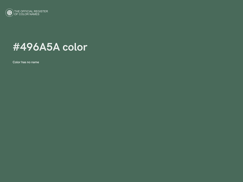 #496A5A color image