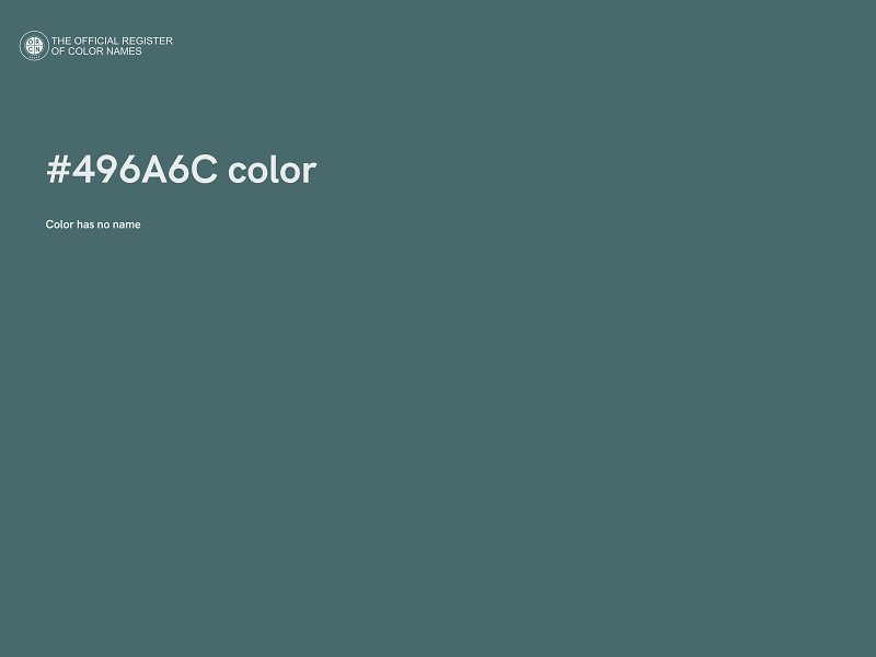#496A6C color image