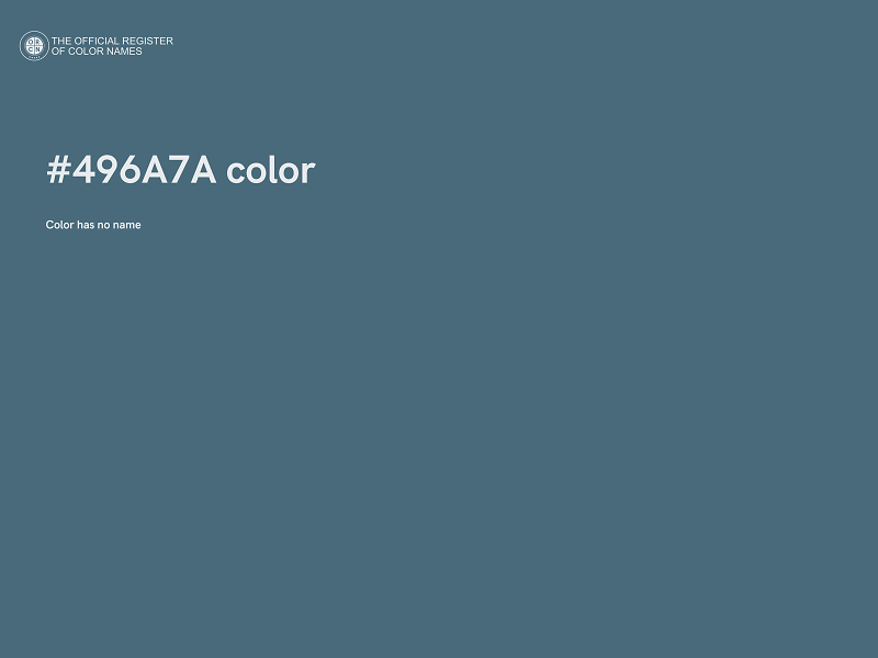 #496A7A color image