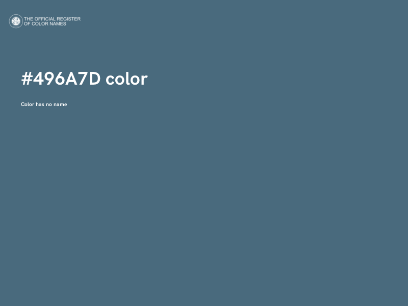 #496A7D color image