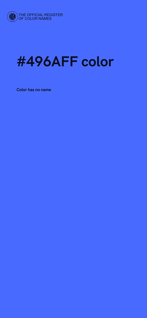 #496AFF color image