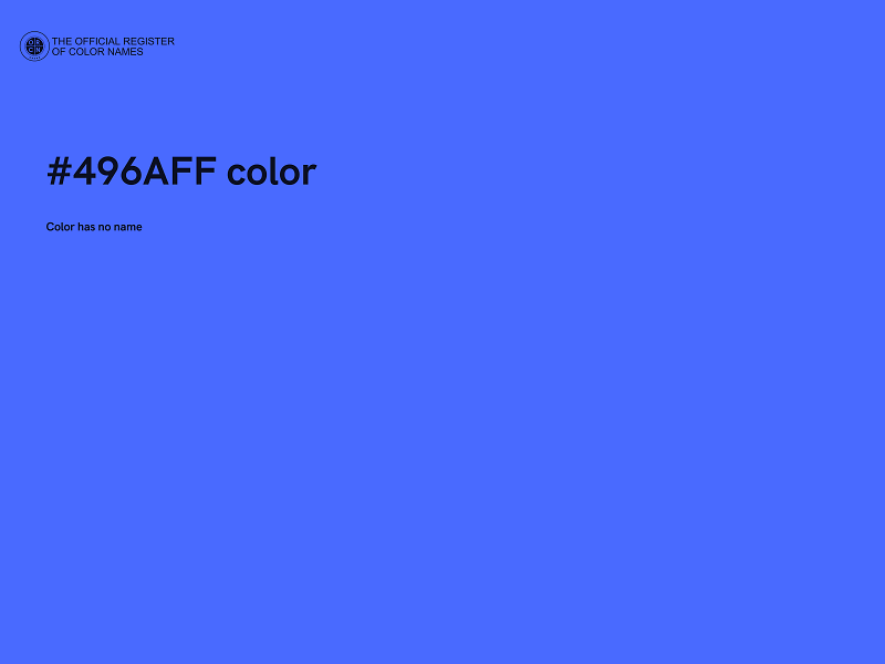 #496AFF color image