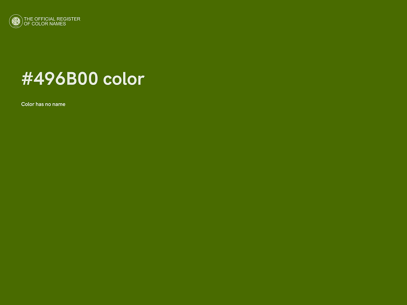 #496B00 color image