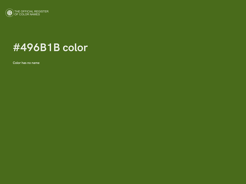 #496B1B color image