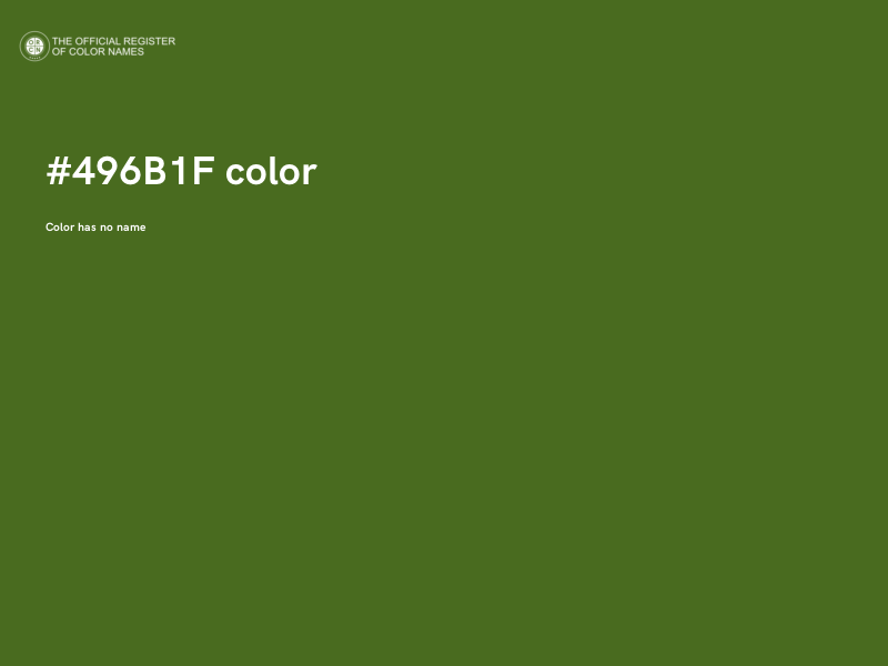 #496B1F color image