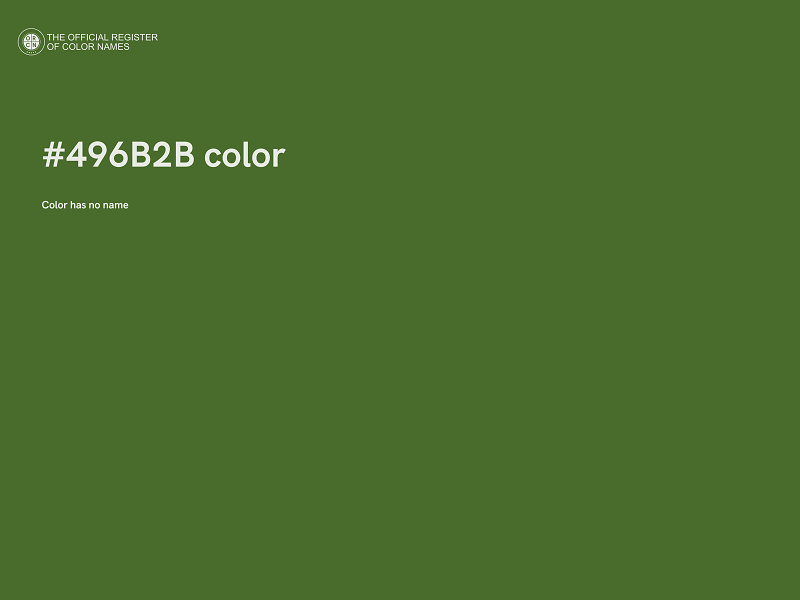 #496B2B color image