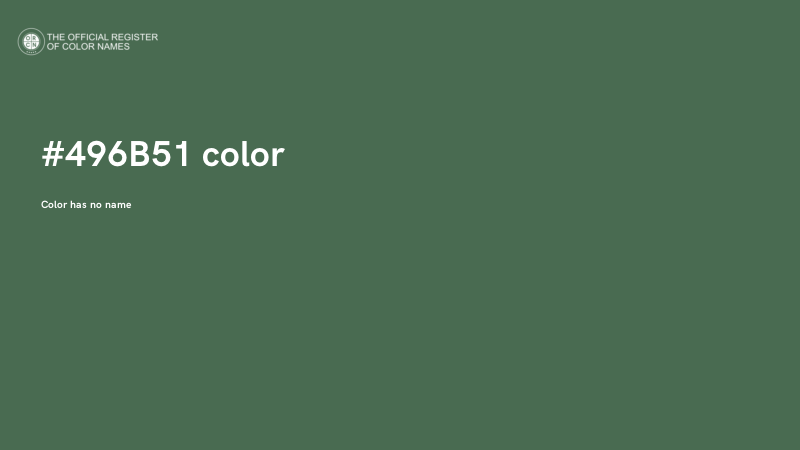 #496B51 color image
