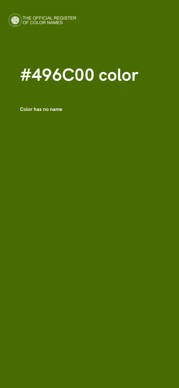 #496C00 color image