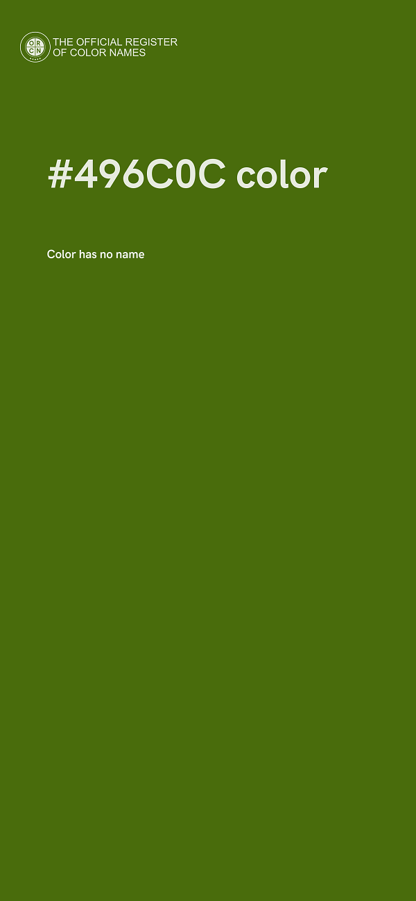 #496C0C color image