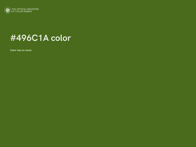 #496C1A color image