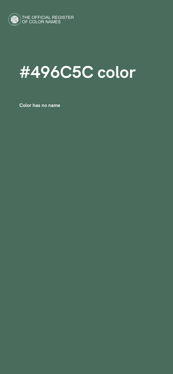 #496C5C color image