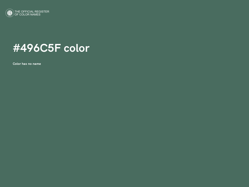 #496C5F color image