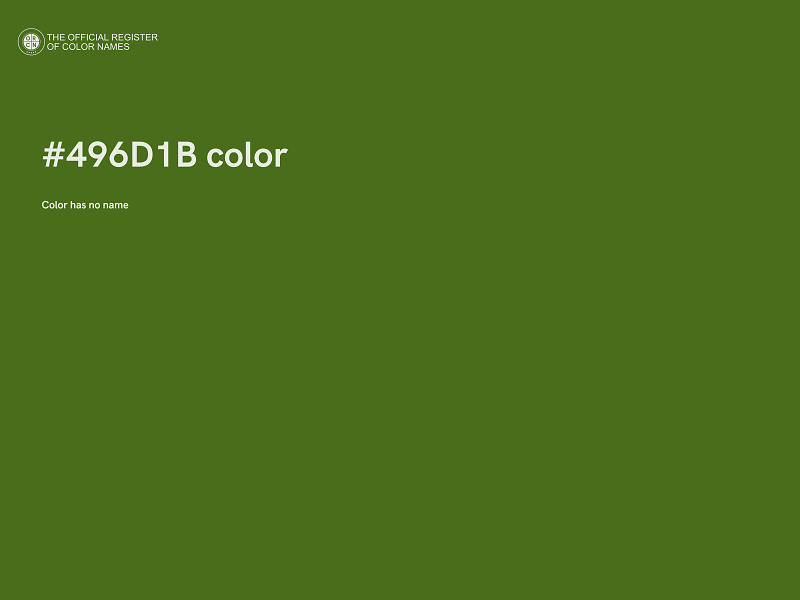 #496D1B color image