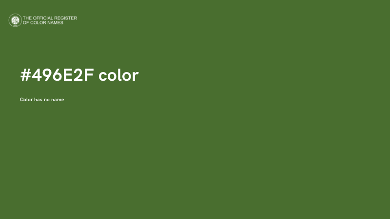 #496E2F color image