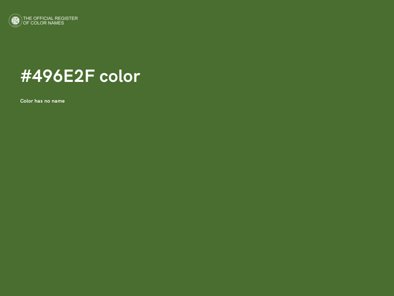 #496E2F color image