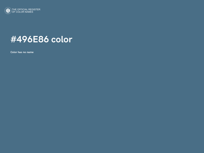 #496E86 color image