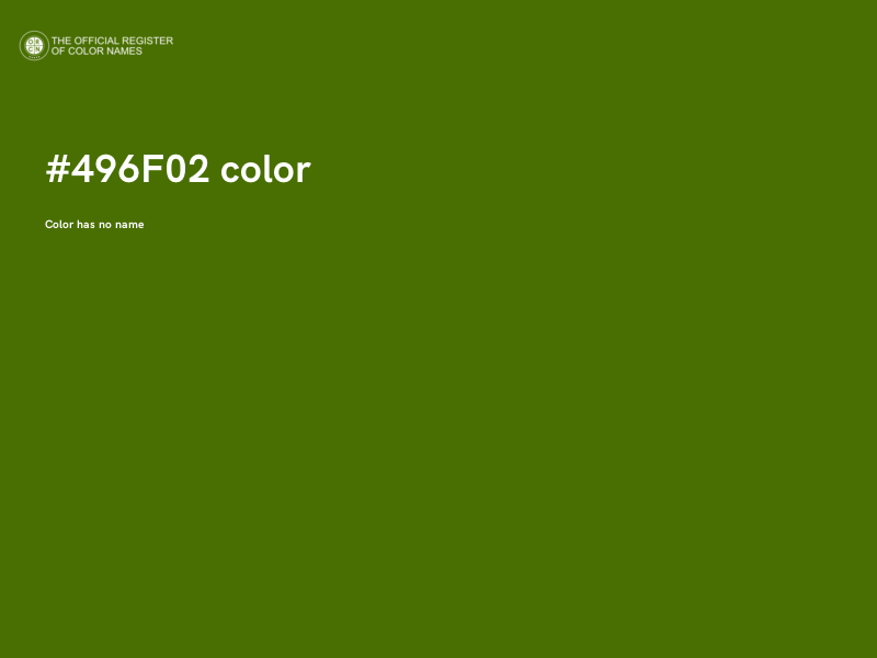 #496F02 color image