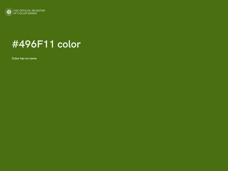 #496F11 color image