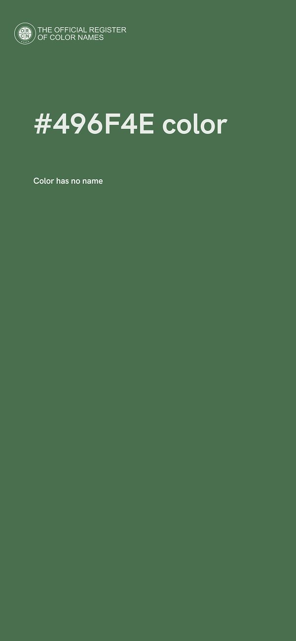 #496F4E color image