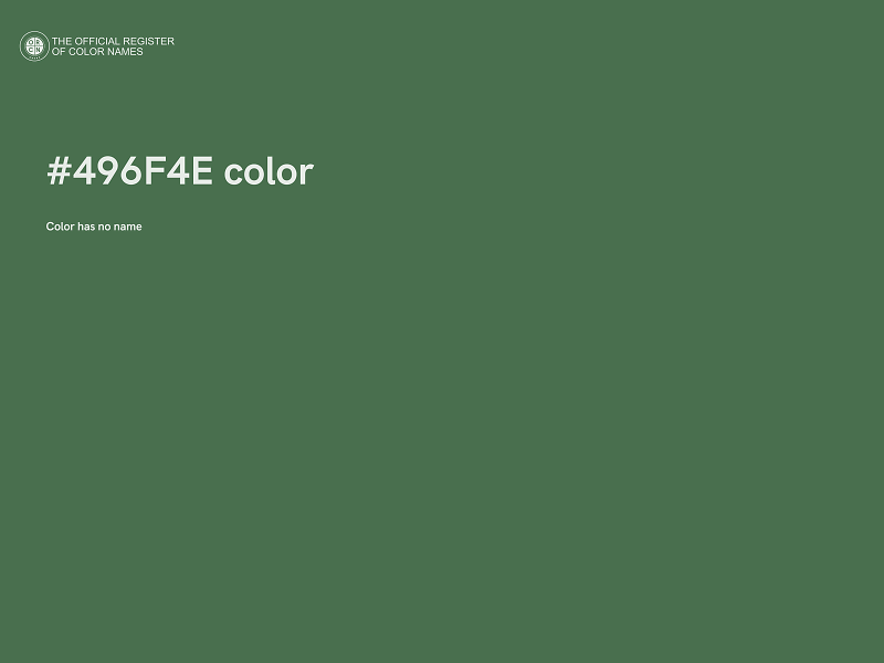 #496F4E color image