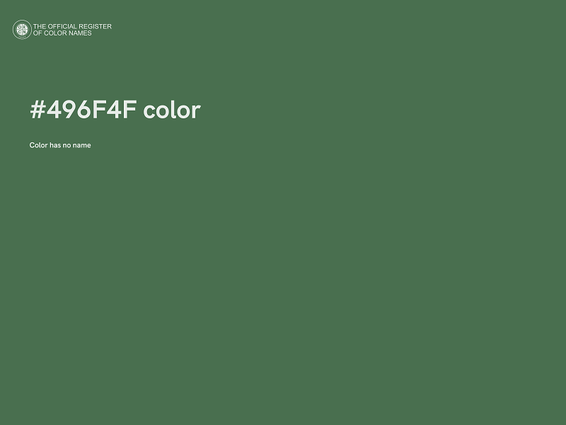 #496F4F color image