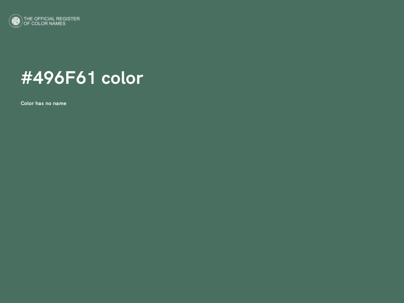 #496F61 color image