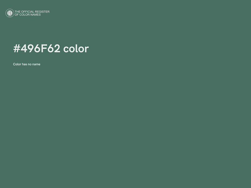 #496F62 color image
