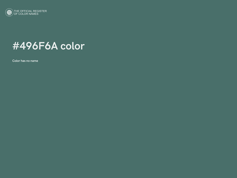 #496F6A color image