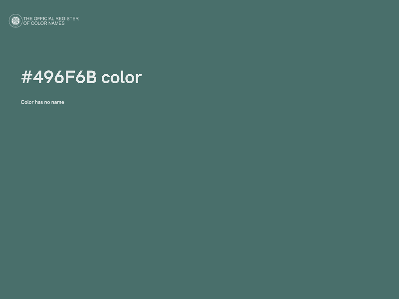 #496F6B color image
