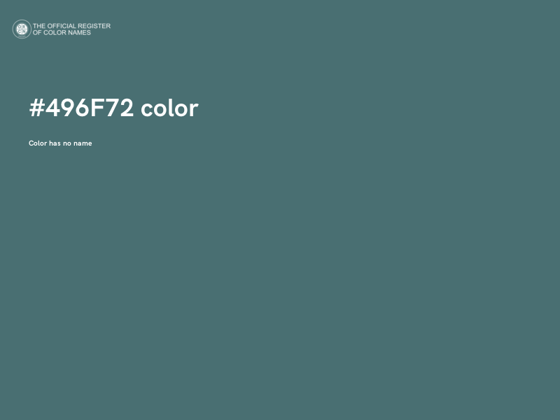 #496F72 color image