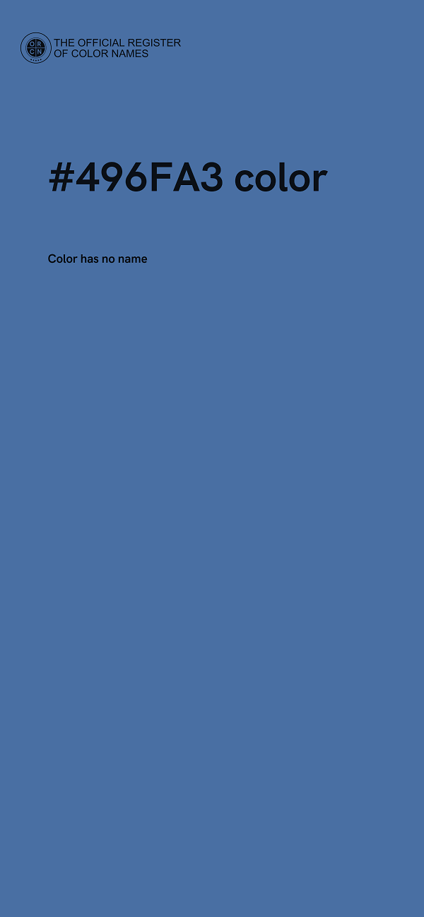#496FA3 color image