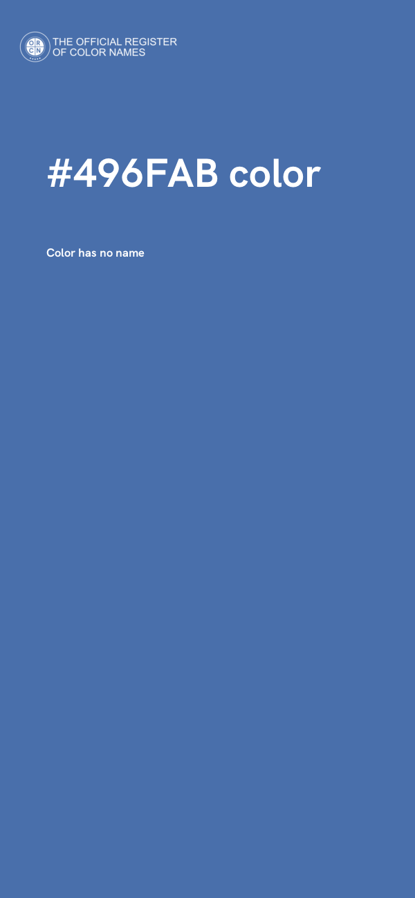 #496FAB color image